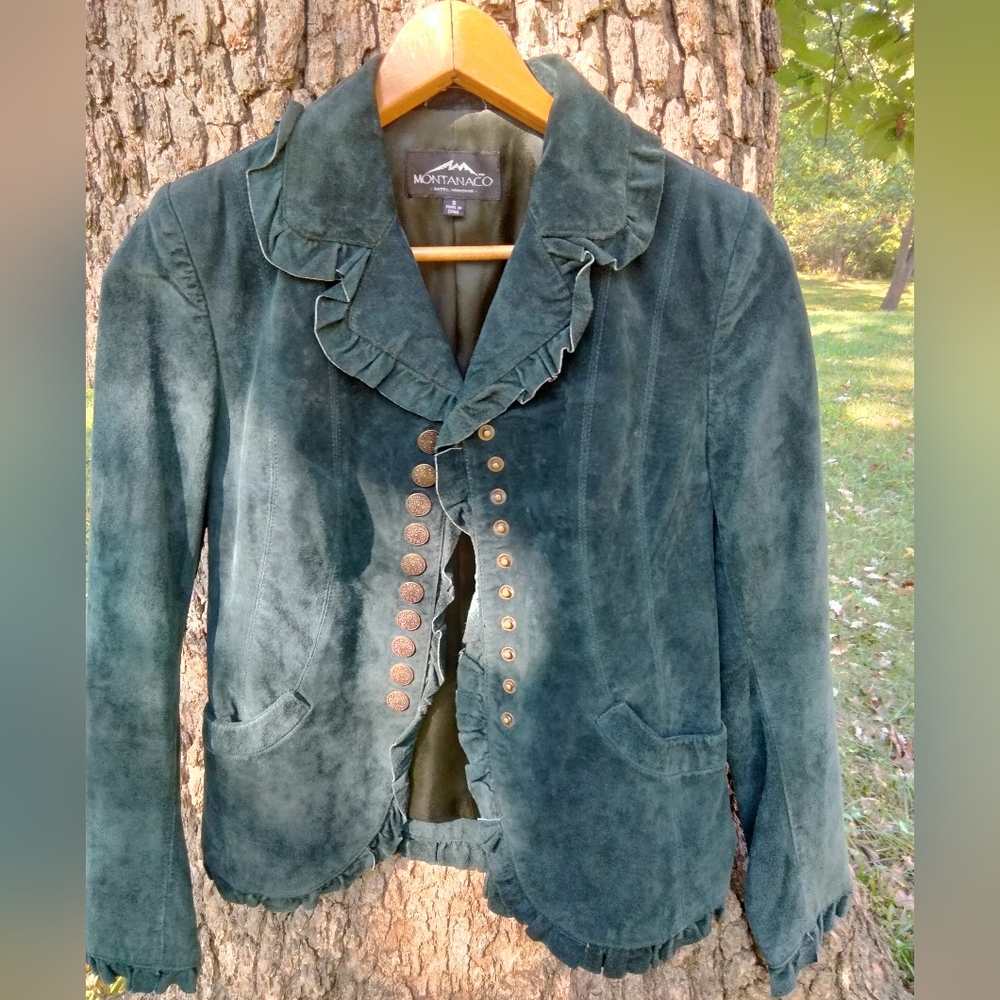 🍁🍂Pre-Fall Sale!🍂🍁 Montanaco Suede Leather Jacket in size S